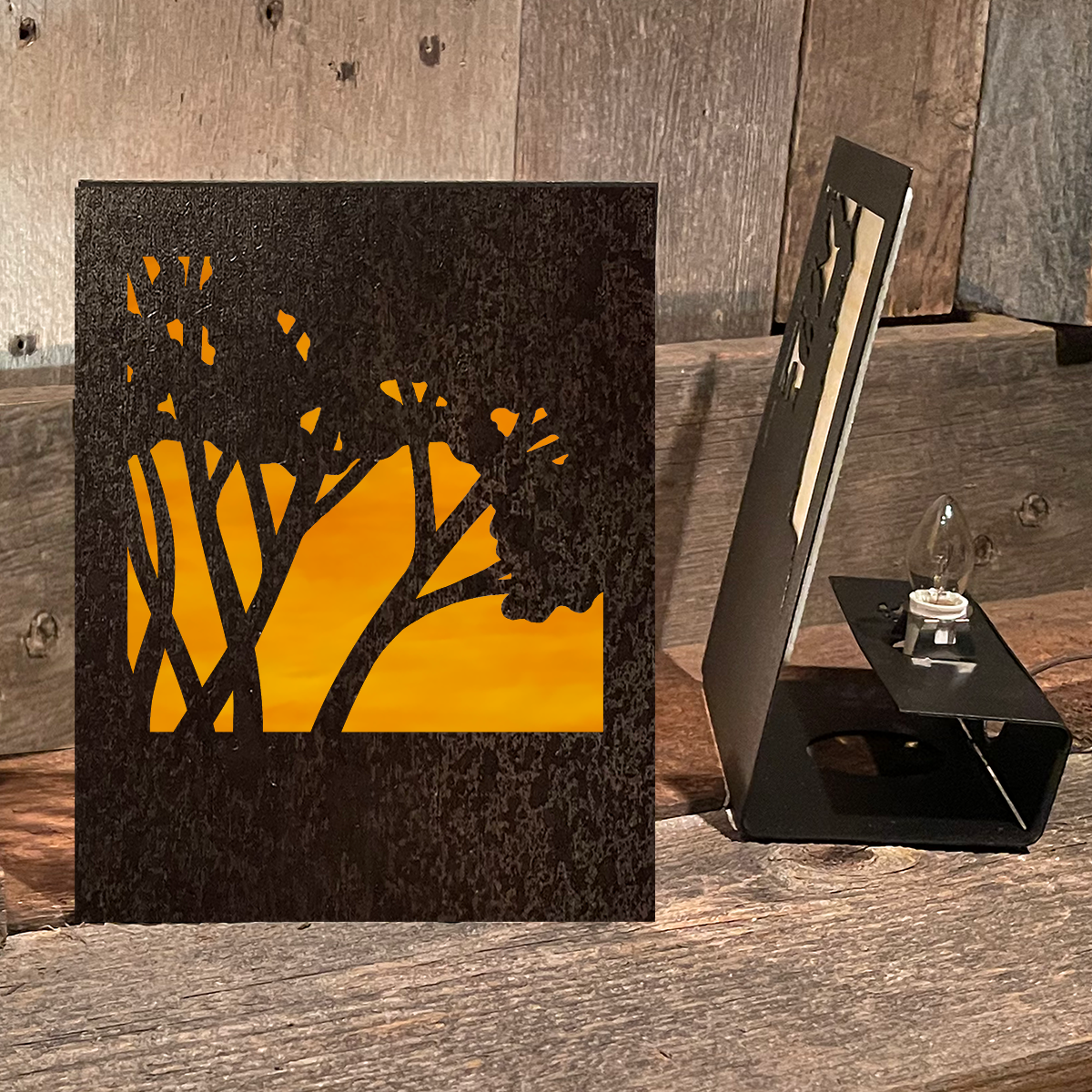 Birch Bend Easel Accent Lamp