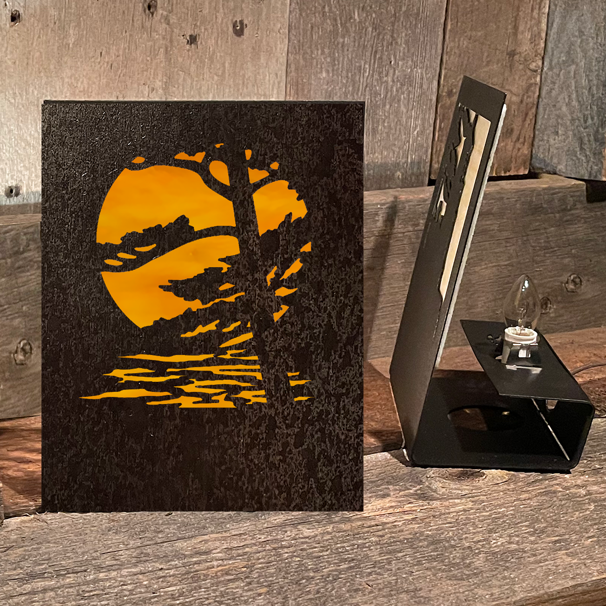 Pine Moon Easel Accent Lamp